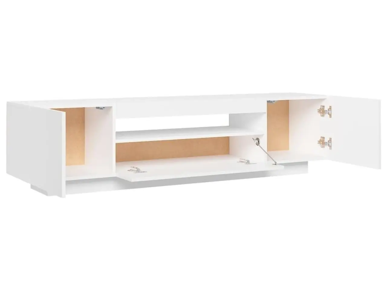Billede 9 - Tv-skab med LED-lys 160x35x40 cm hvid