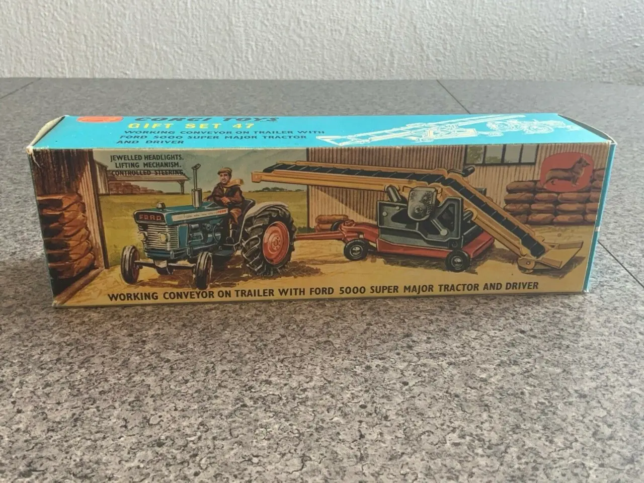 Billede 7 - Corgi Toys no. 47 Ford 5000 Tractor with conveyor