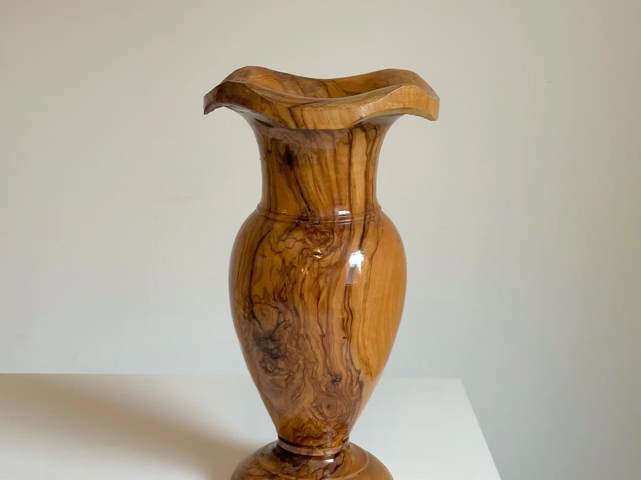 Billede 3 - Stor vase, træ
