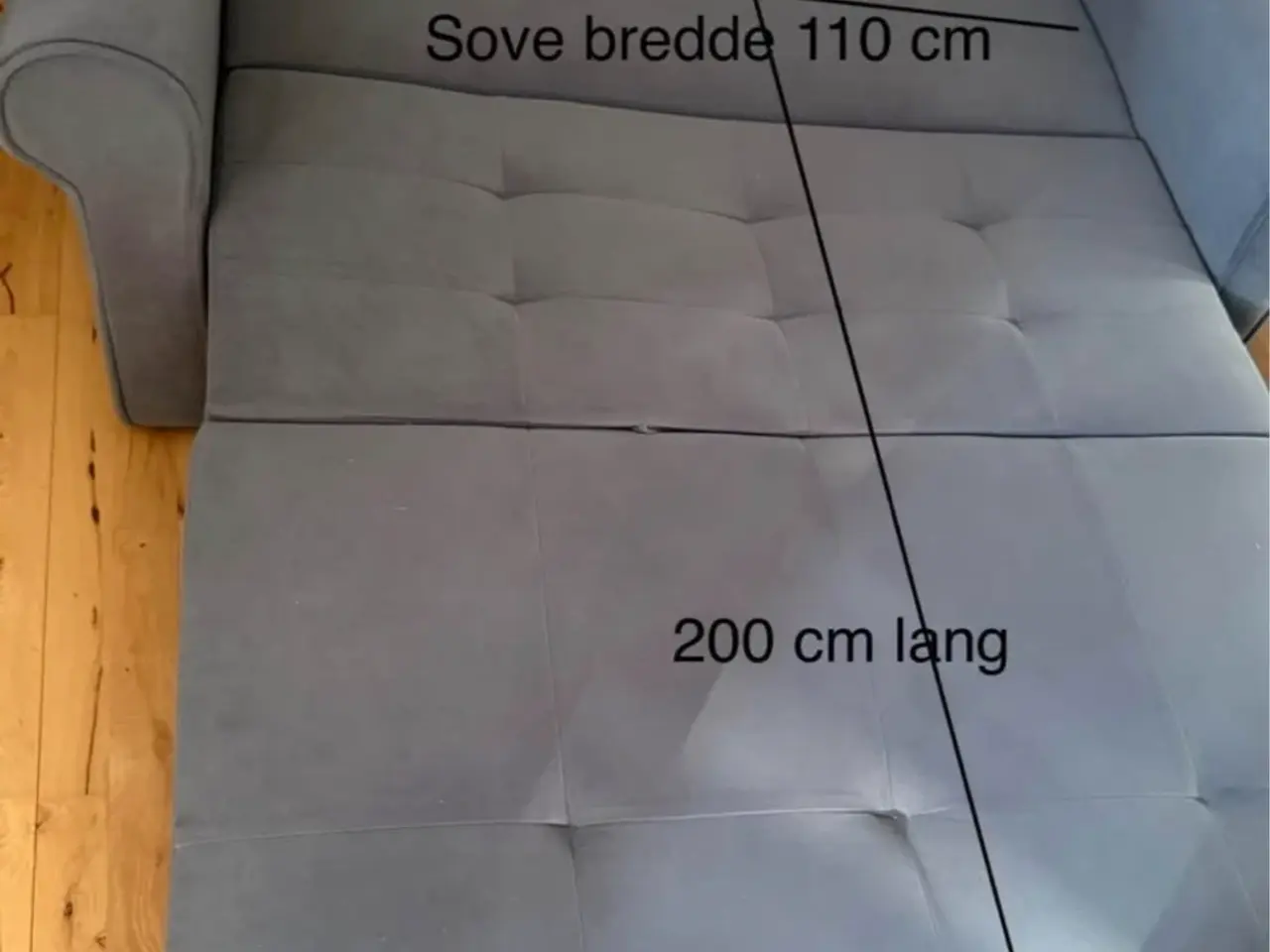 Billede 3 - Grå sovesofa 