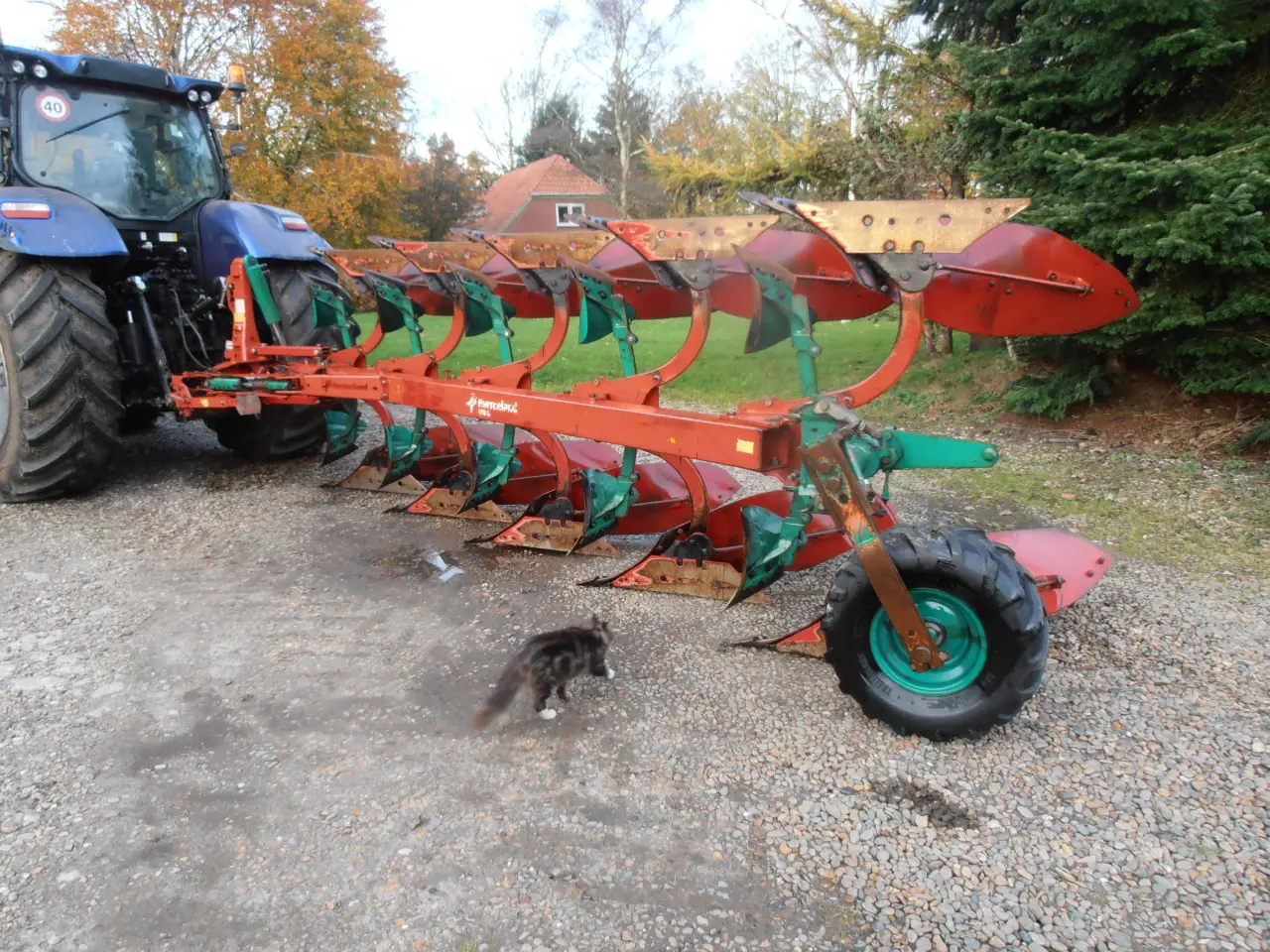 Billede 1 - Kverneland vendeplov 5 furet .