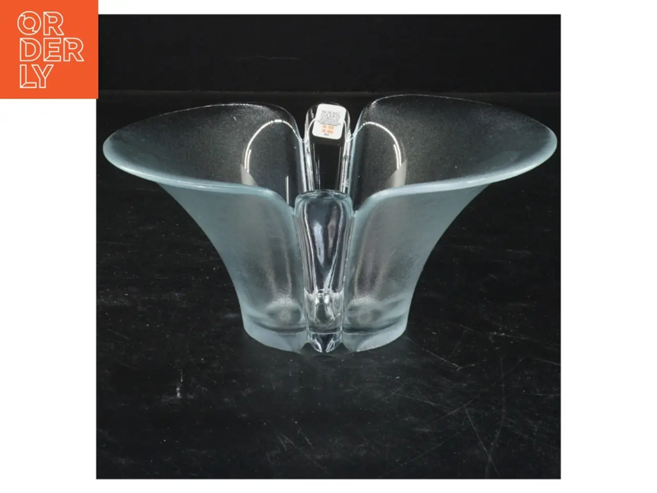 Billede 1 - Glas vase fra Holmegård (str. 8x17 cm)