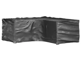 L-formet havemøbelovertræk 215x215x70 cm 16 øjer