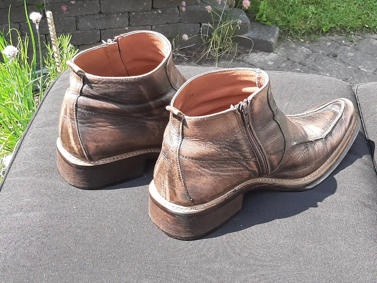 Billede 4 - Selected støvlet brun/ stor str.44 i stonewash