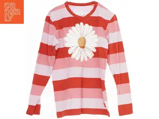 Stribet langærmet trøje med blomstermotiv fra Danefæ (str. 134)