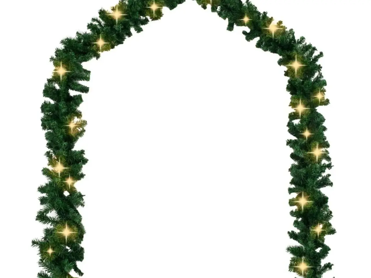 Billede 2 - Juleguirlande med LED-lys 5 m - varm hvid, til inde/ude