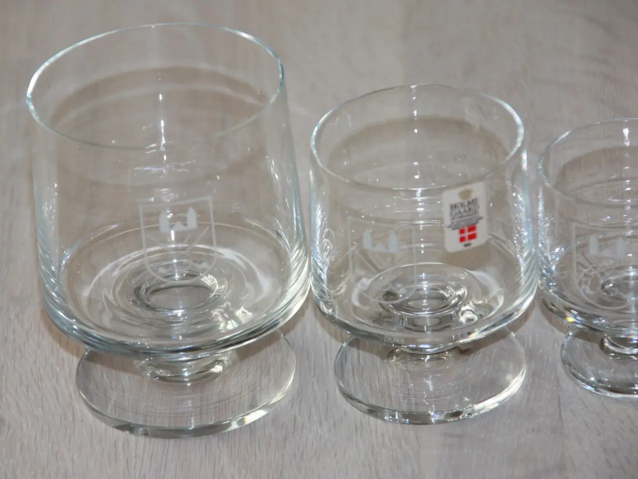 Billede 3 - 4 Holmegaard glas med golf logo