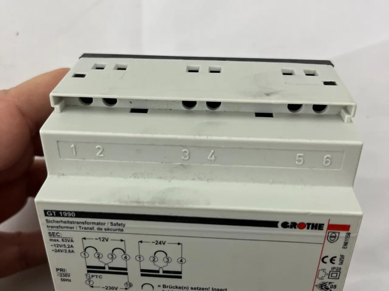Billede 7 - Grothe GT 1990 Safety Transformer 12/24V 5.2/2.6A