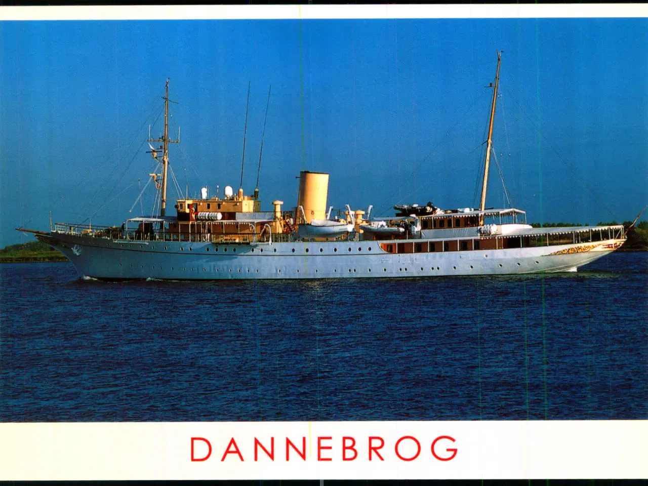 Billede 1 - Kongeskibet - Dannebrog - Trojaborg H 03 - 12x17 cm - Ubrugt