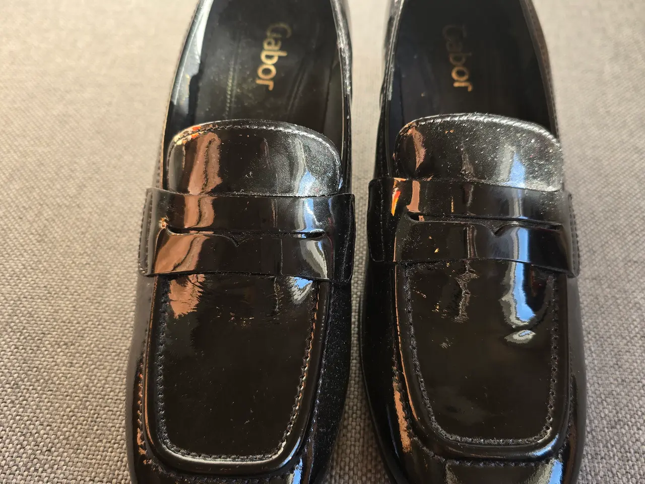 Billede 1 - Sorte loafers med lille hæl str. 38