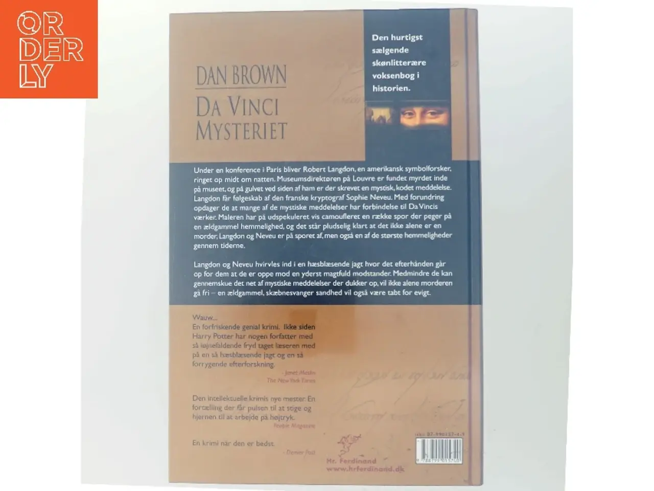 Billede 3 - Da Vinci Mysteriet af Dan Brown (Bog)