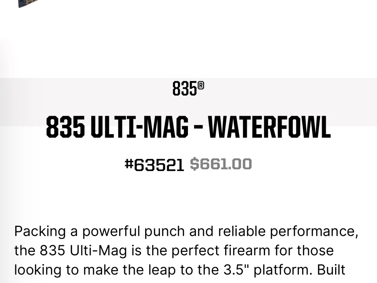 Billede 12 - Mossberg pumpgun model 835 Ultimag camo