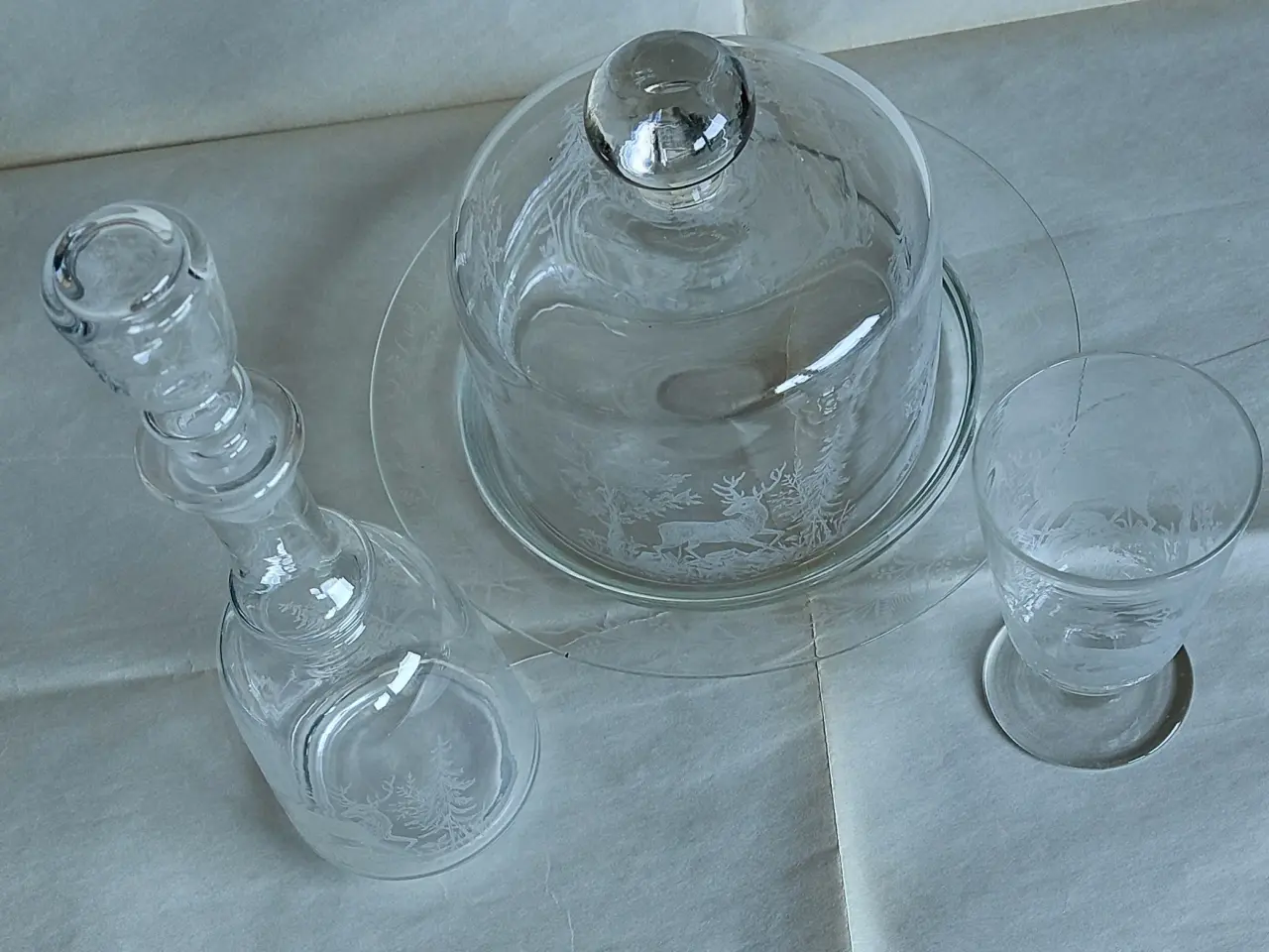 Billede 4 - HJORTEGLAS - KASTRUP GLASVÆRK - SAMLET PRIS