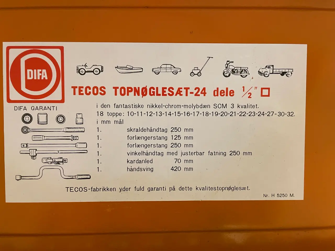 Billede 2 - Tecos topnøglesæt