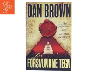 Det forsvundne tegn af Dan Brown (Bog)