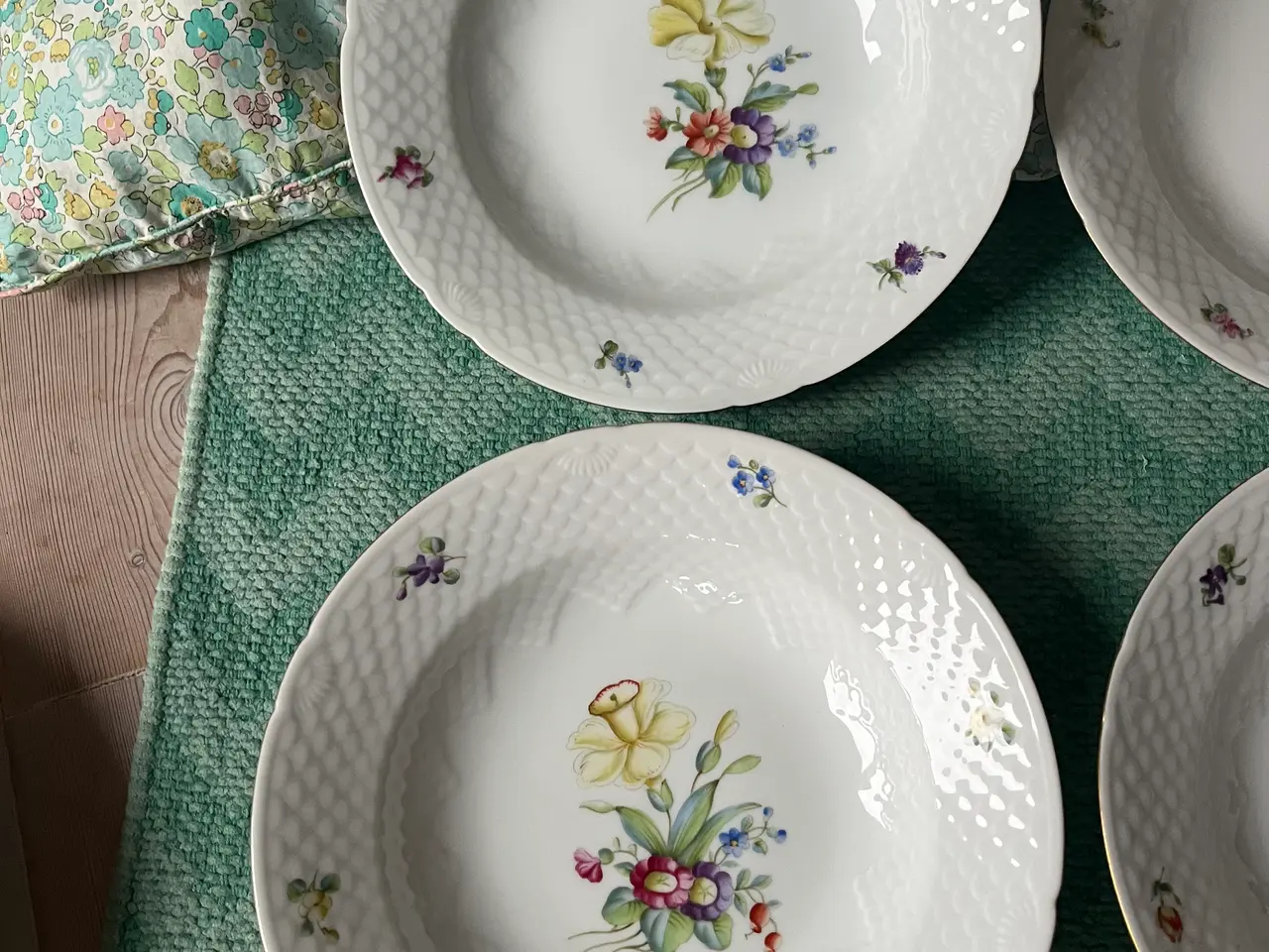 Billede 3 - Meget fine vintage Saksisk Blomst tallerkner