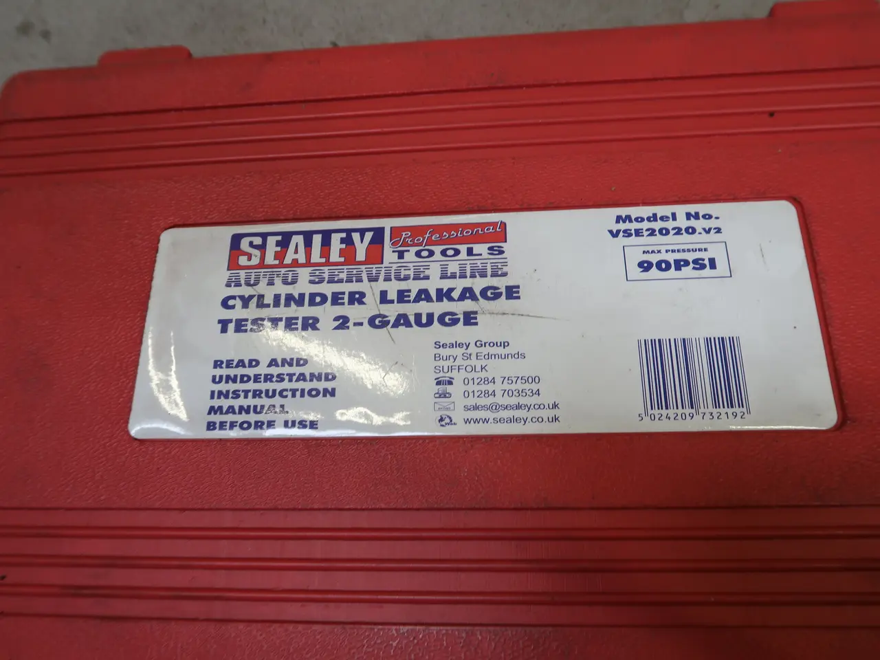 Billede 2 - Cylinder leakage tester SEALEY VSE2020
