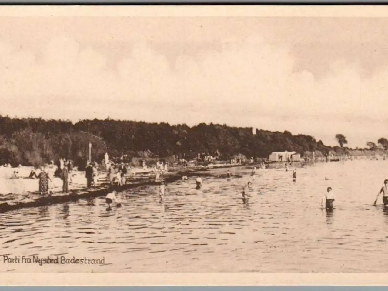 Billede 1 - Parti fra Nysted Badestrand - Postkort - Ubrugt