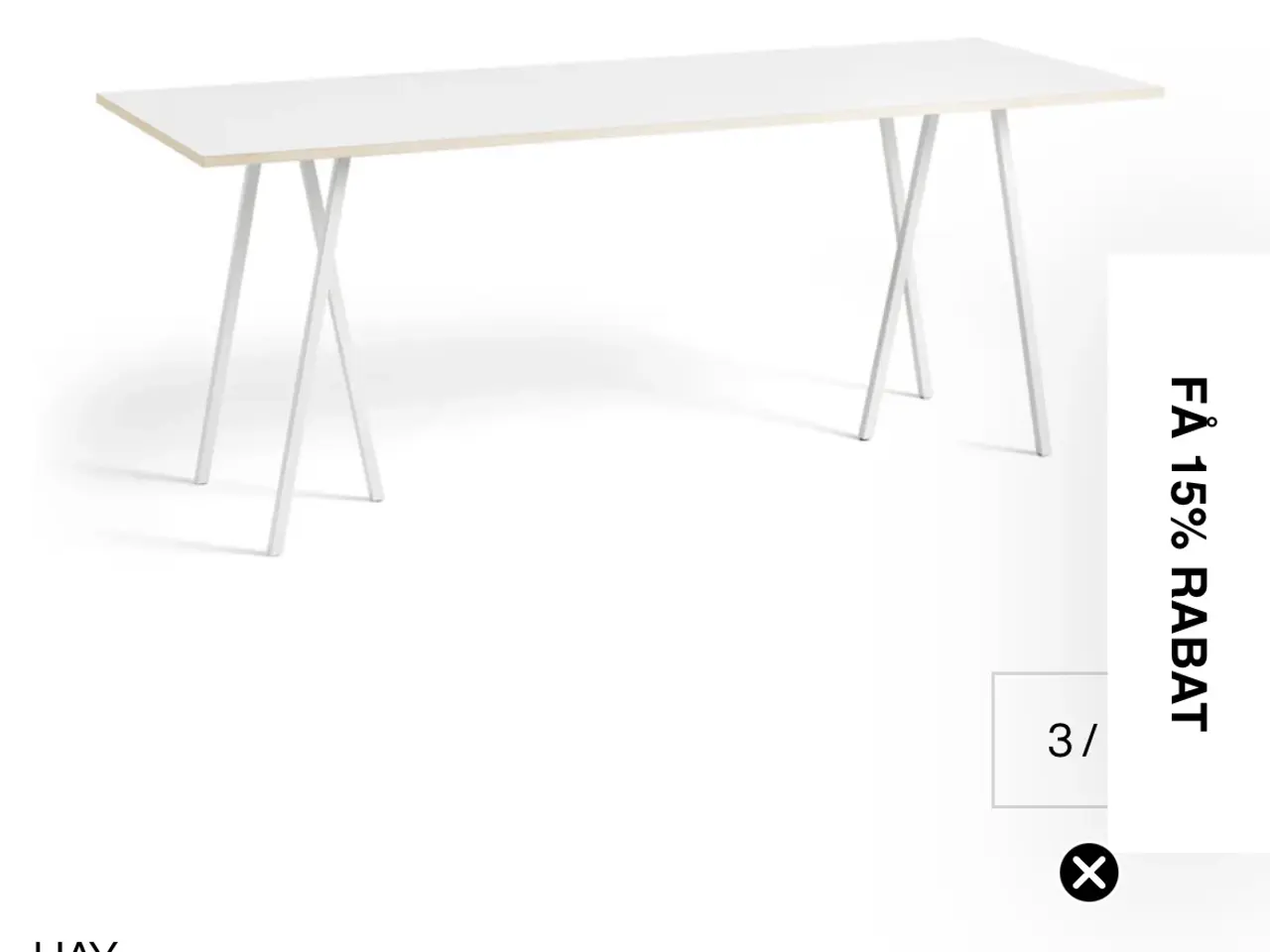 Billede 1 - Hay Loop Stand bord 250 cm