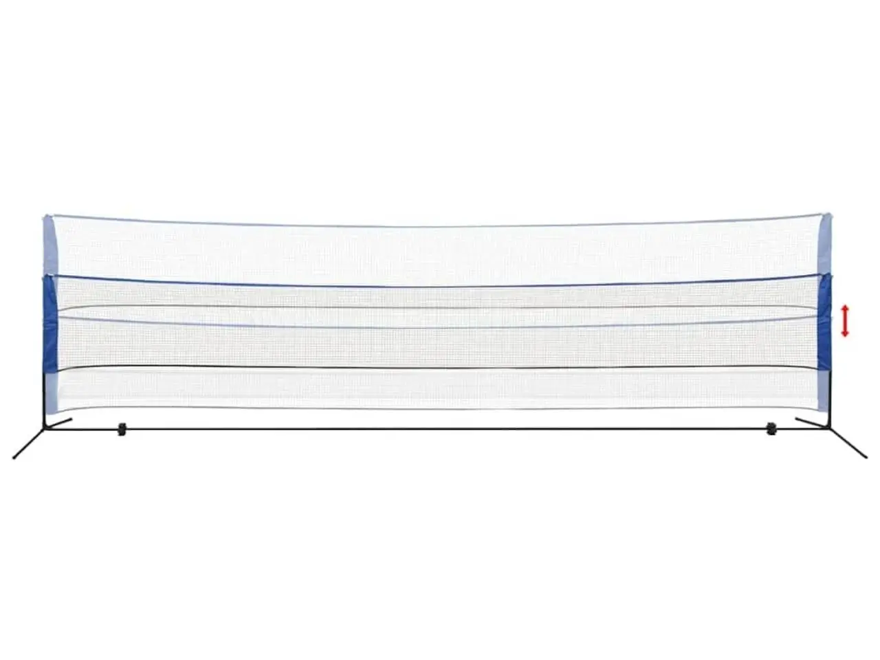Billede 3 - Badmintonnet med fjerbolde - 600 x 155 cm, højdejusterbart