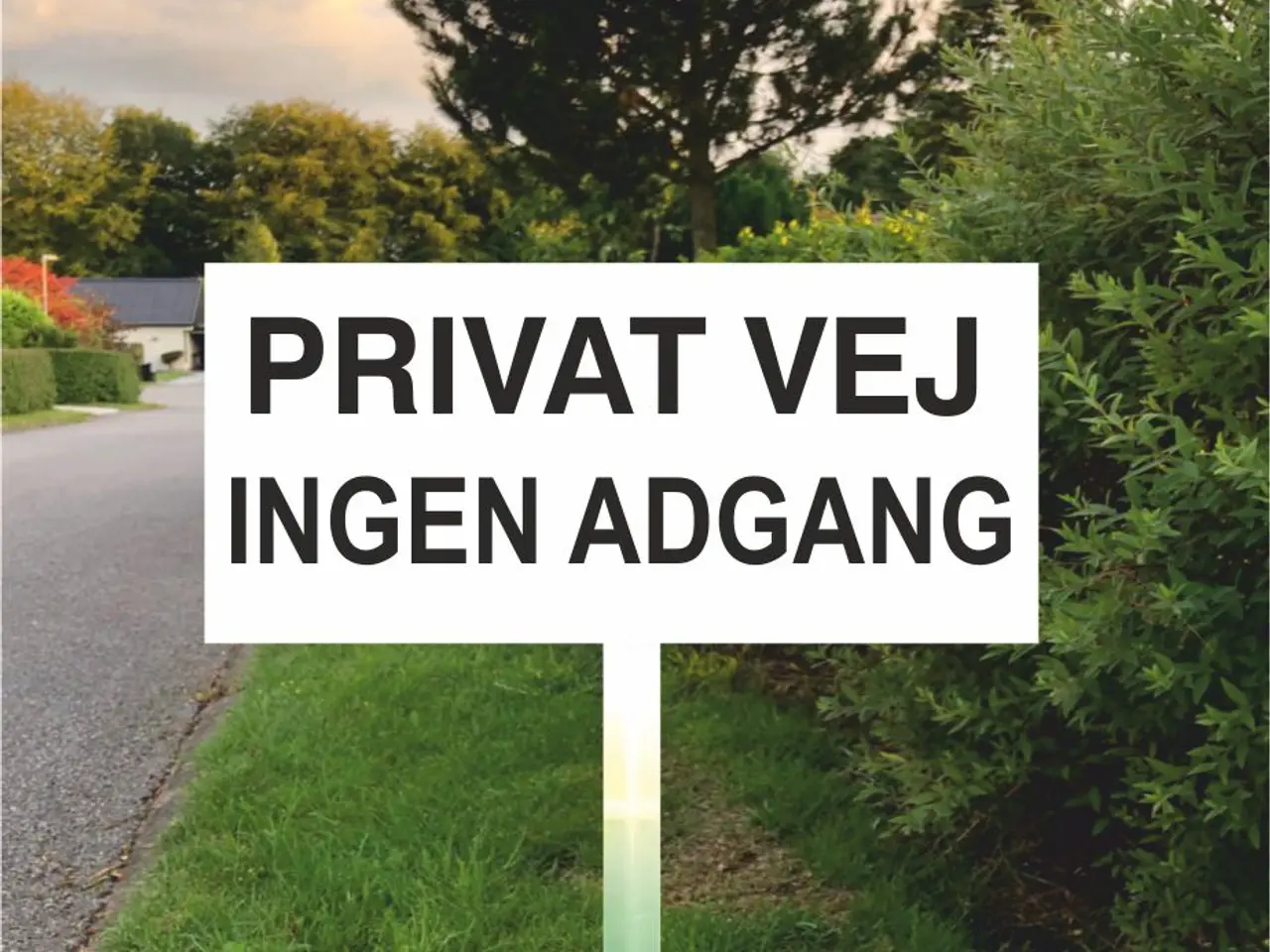 Billede 4 - Nye skilte 30x10 cm med Parkering forbudt, Privat