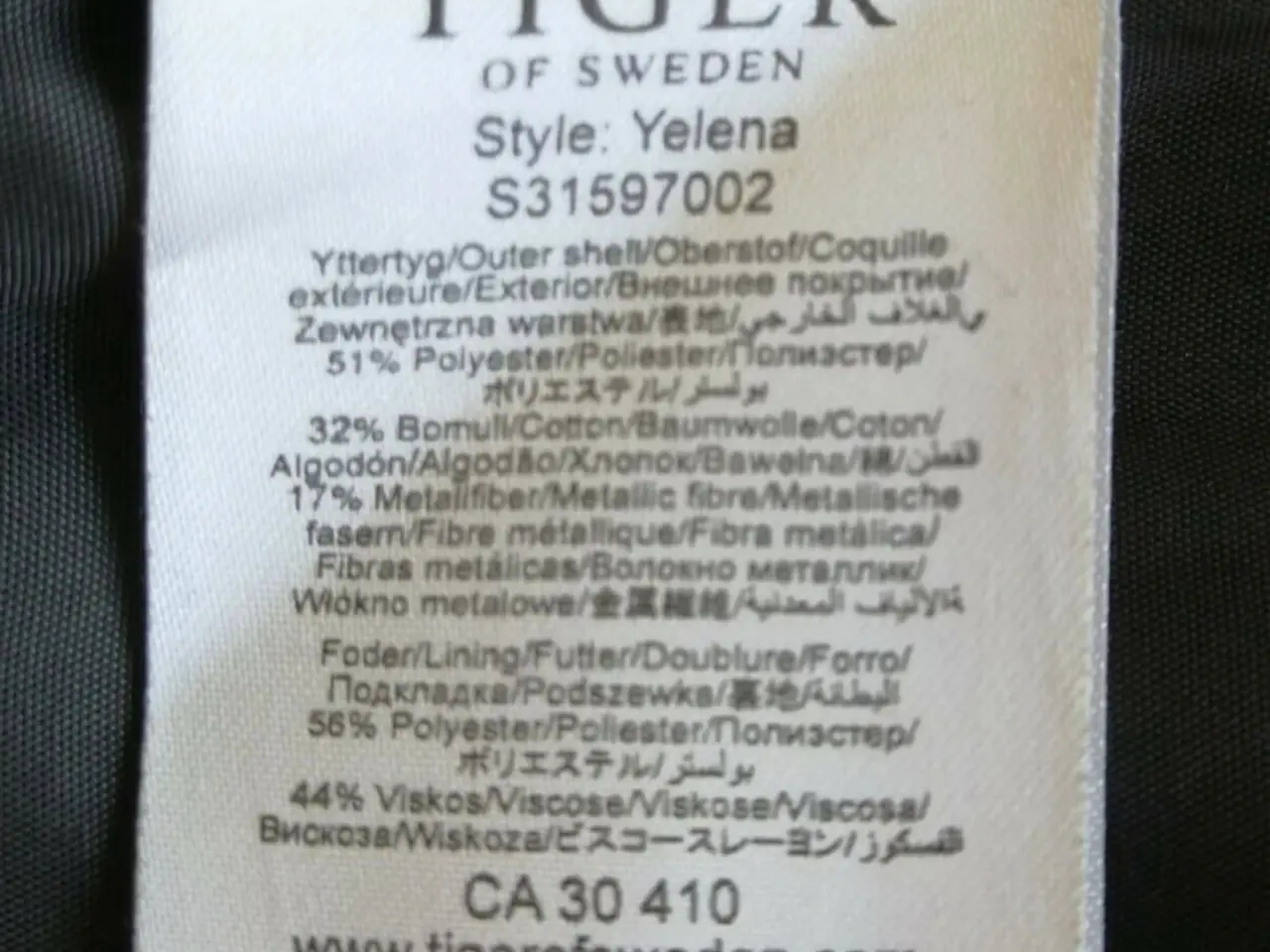 Billede 7 - Nederd11el. Tiger of Sweden. Str.34