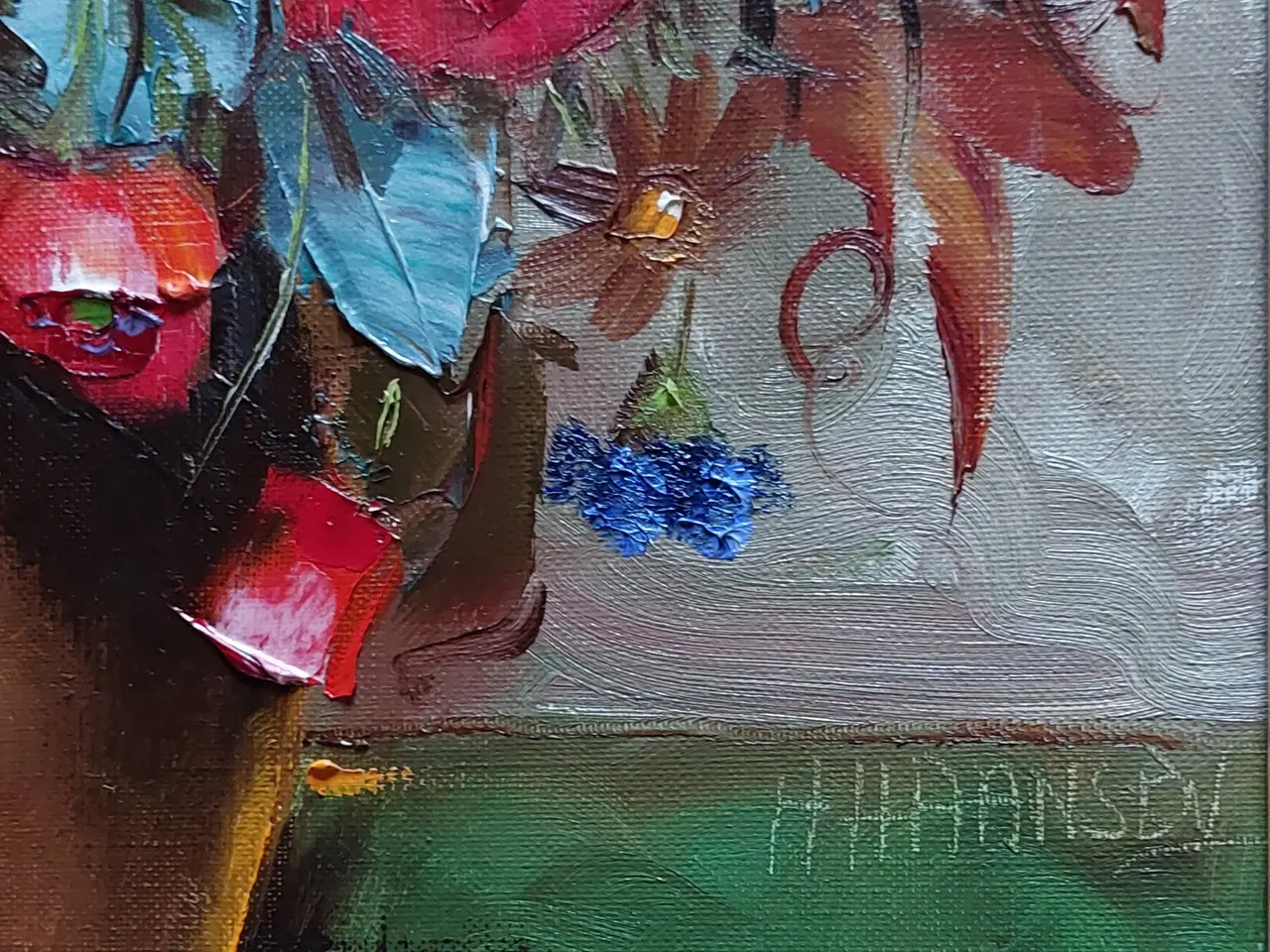 Billede 3 - HARRIET HANSEN - ( 1920 - 1987 ) - OLIEMALERI