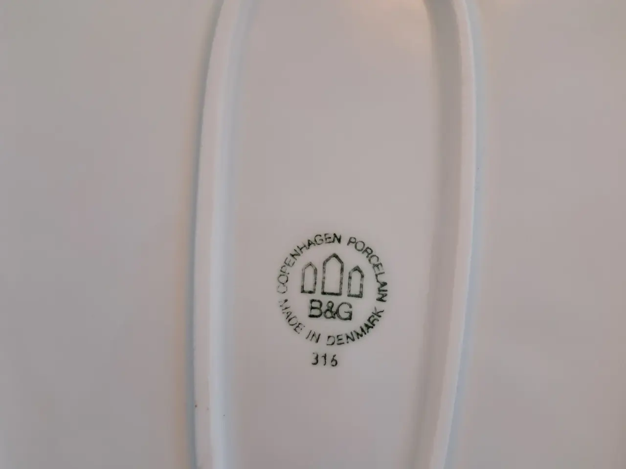 Billede 7 - Bing & Grøndahl Porcelæn fade med blå blomsterkant