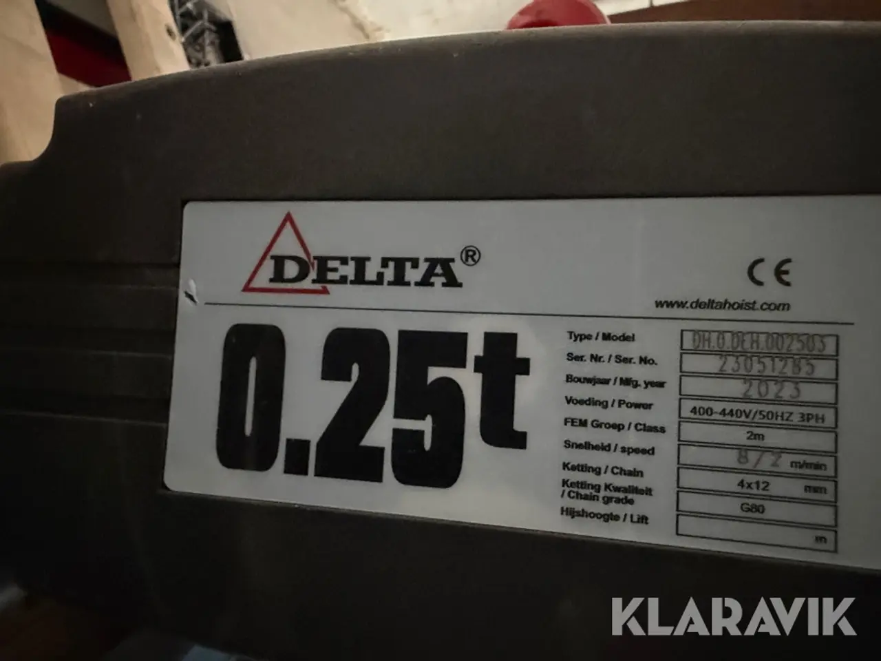 Billede 9 - Loftkran Delta DH.0.DEH.002503 med 2 spil