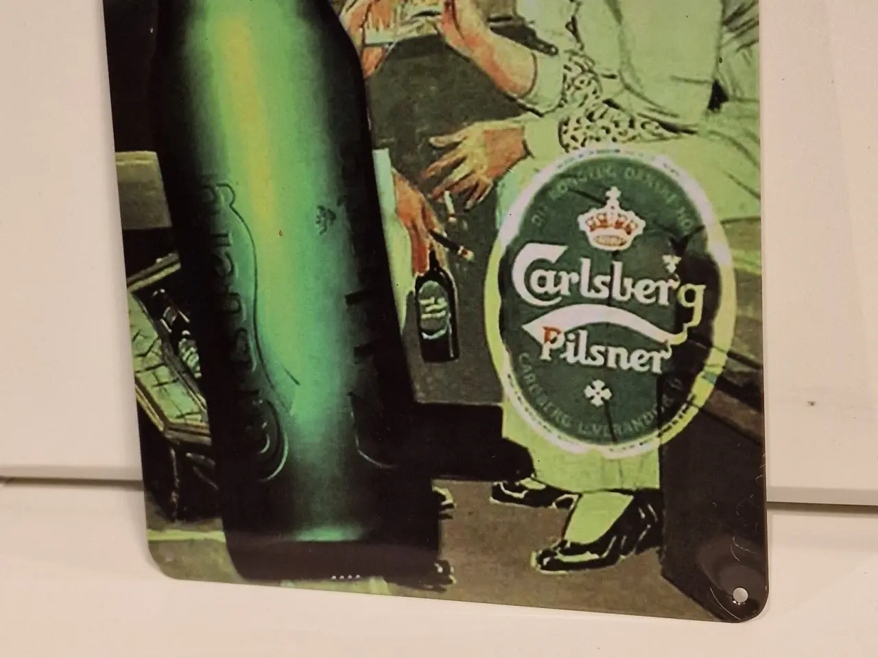 Billede 1 - Carlsberg Pilsner Ølskilt Reklame