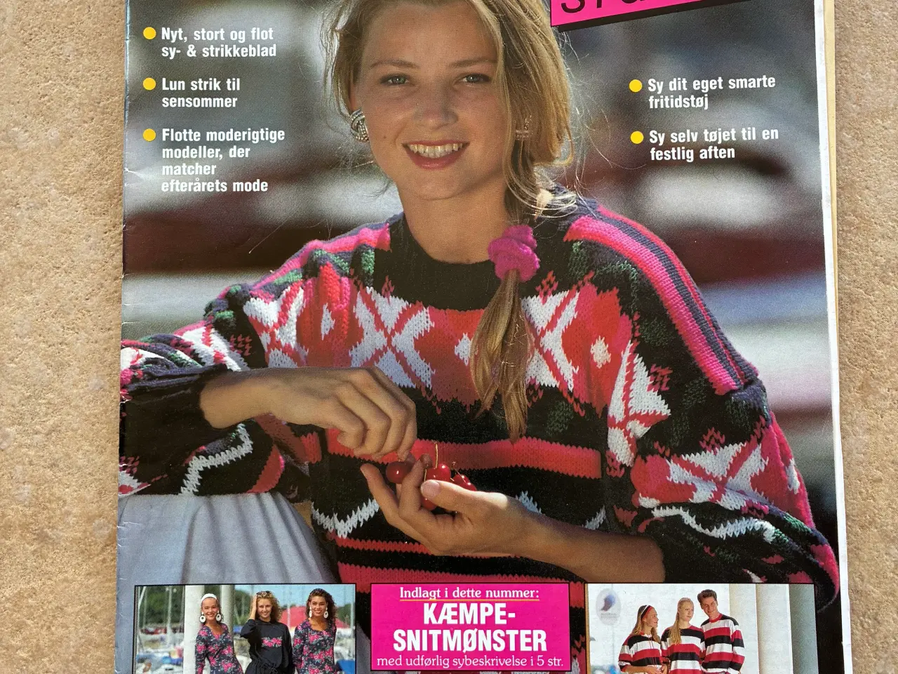 Billede 1 - Ingelise sy & strik blad 1991