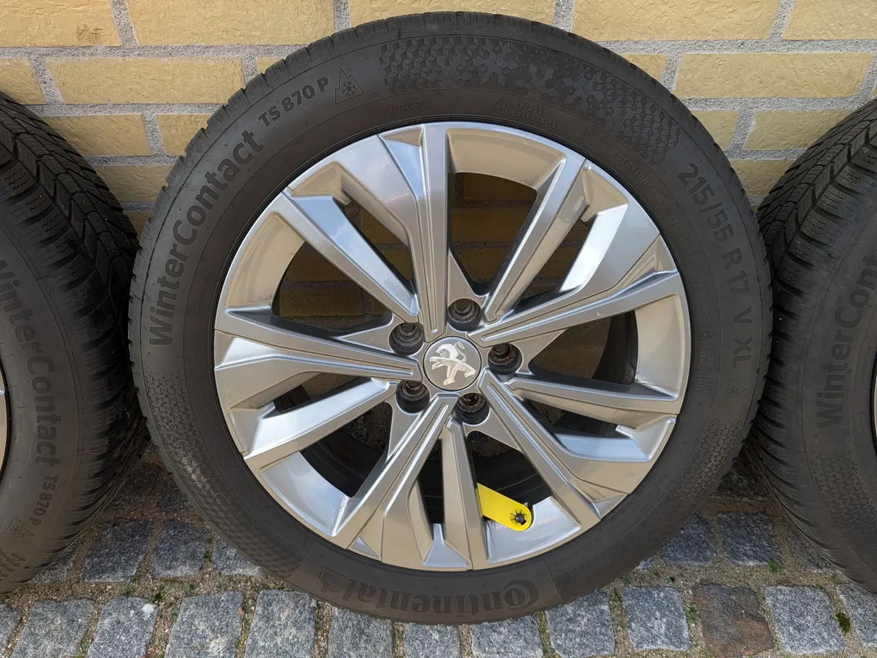 Billede 3 - 4 stk Org. alufælge til Peugeot 508 med vinterdæk