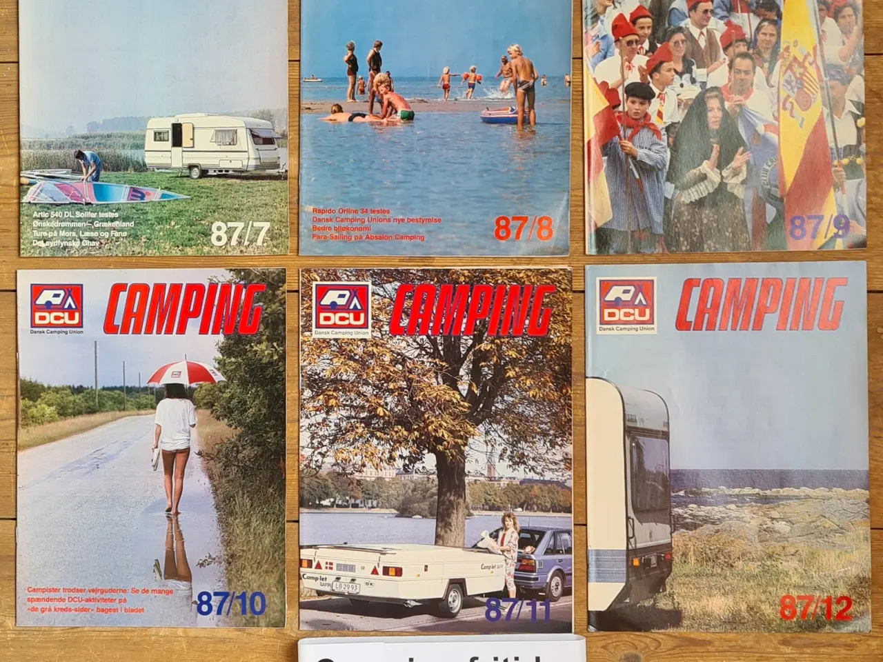 Billede 2 - DCU Camping Fritid 1987 sæt med 12 blade