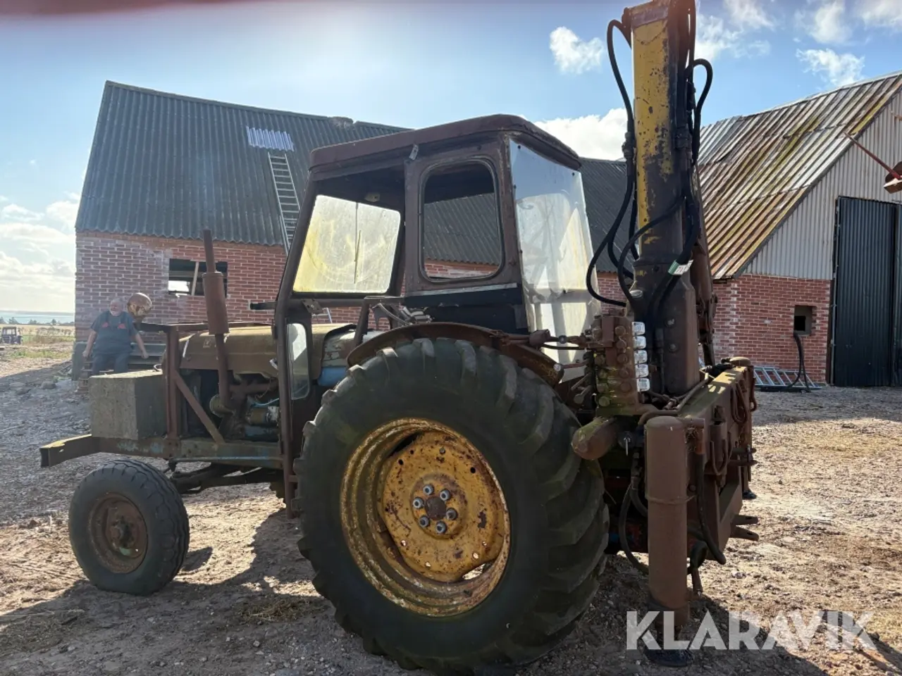 Billede 4 - Traktor m/kran Power major