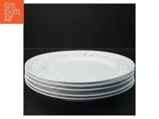 5 hvide middagstallerkener Ø 27,5 cm (str. 5 stk Ø 27,5 cm)
