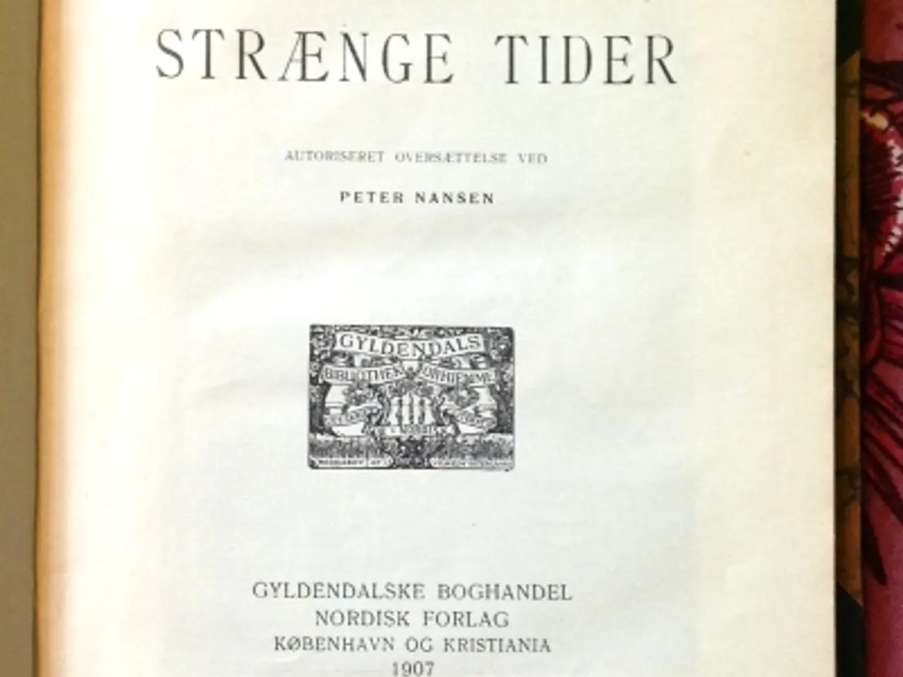 Billede 1 - Karl August Tavaststjerna: Strænge Tider