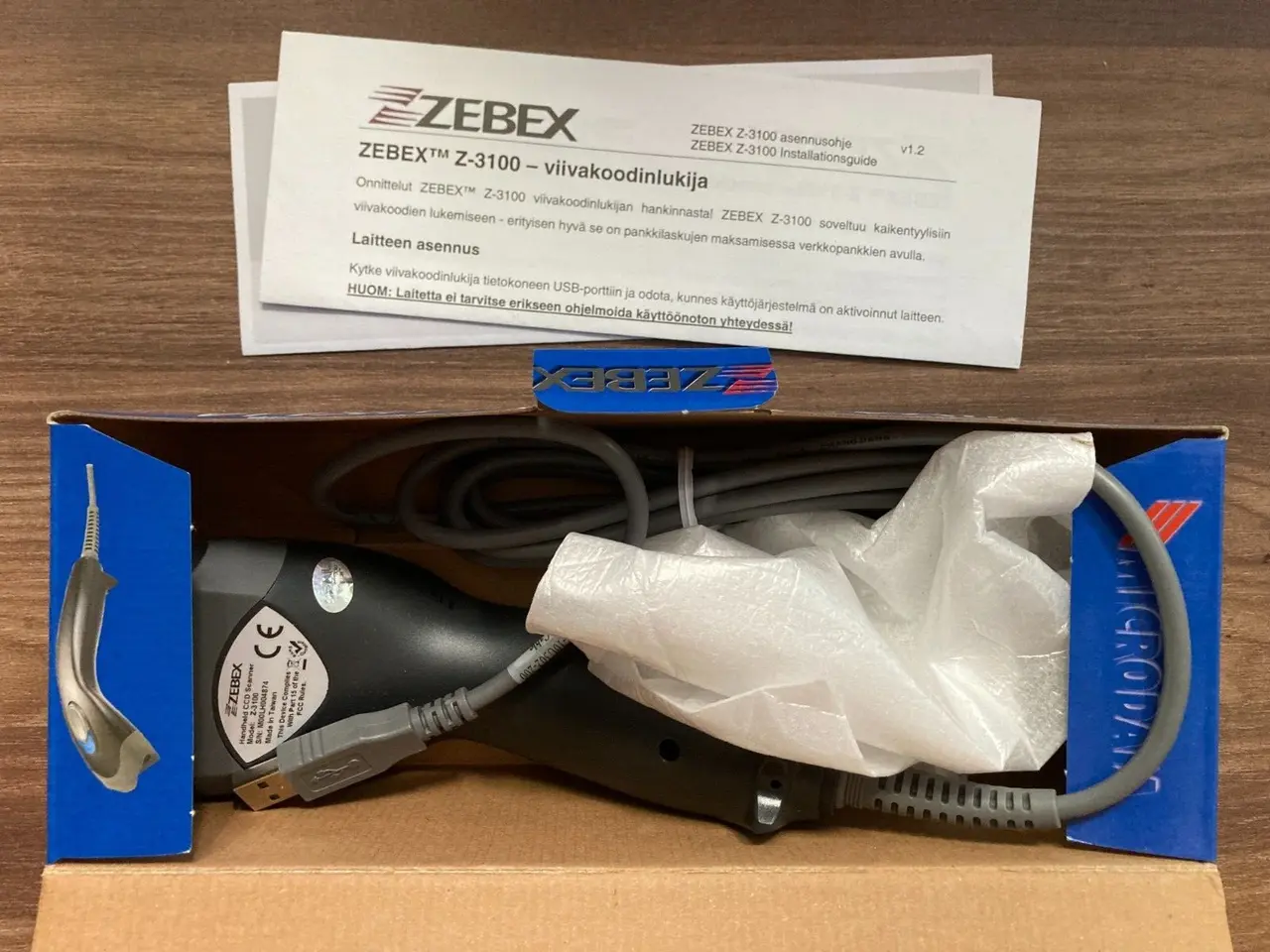 Billede 2 - ZEBEX Z-3100 middle-range handheld CCD USB Barcode