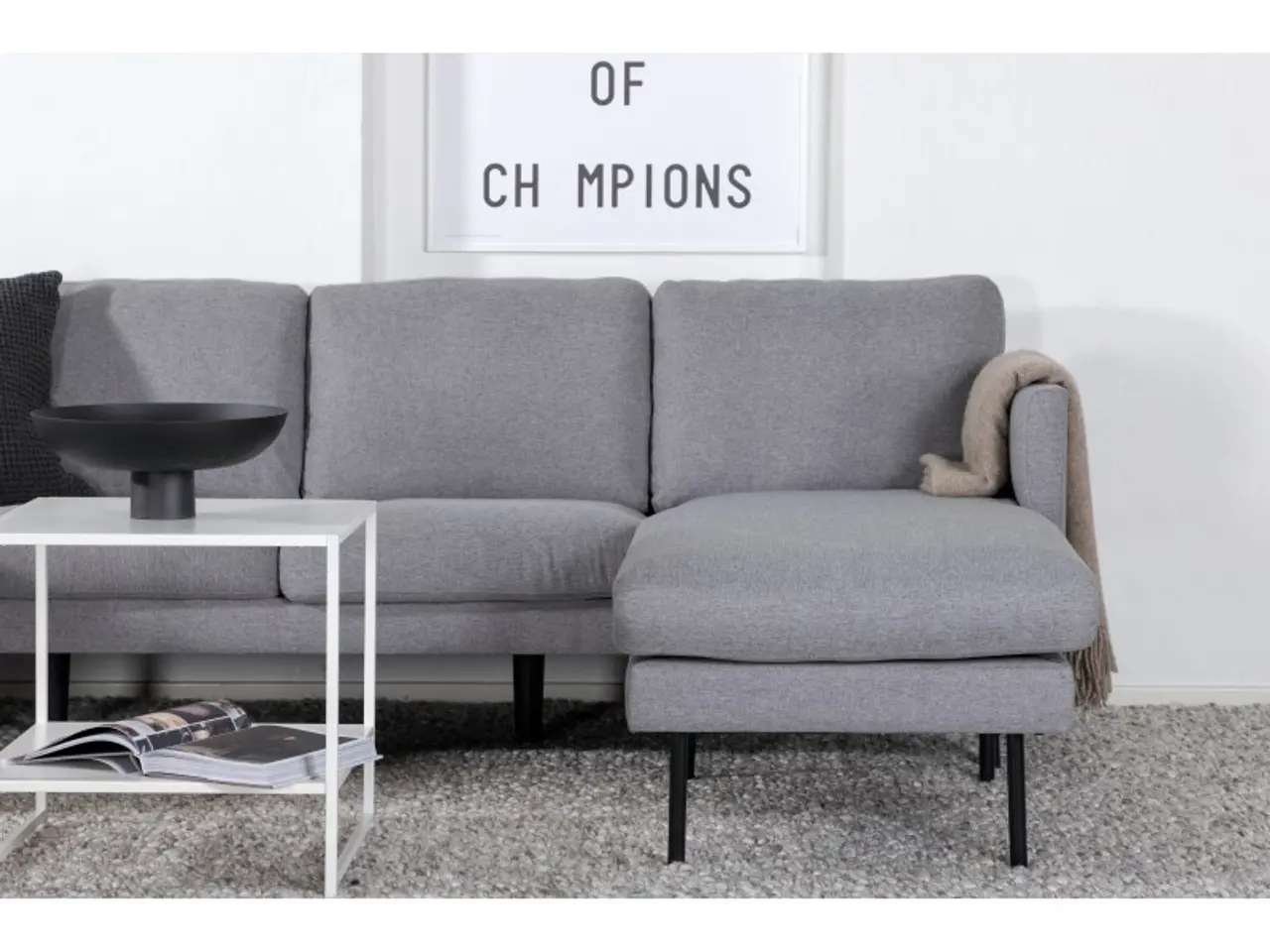 Billede 10 - Zoom U-Sofa -Grå Stof