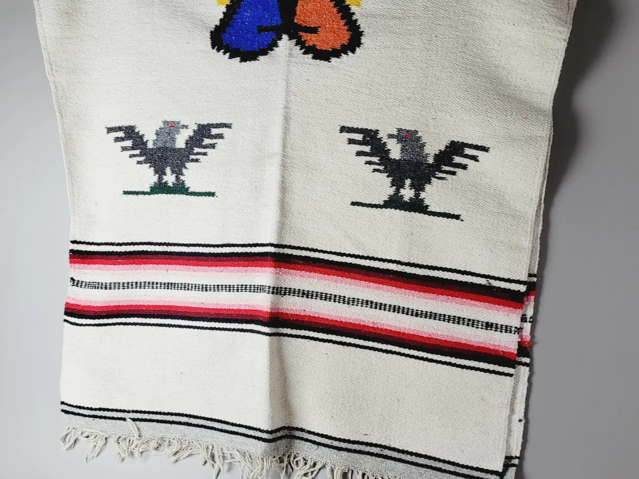 Billede 7 - ⭐️· Vintage mexicansk tæppeponcho med unikt design