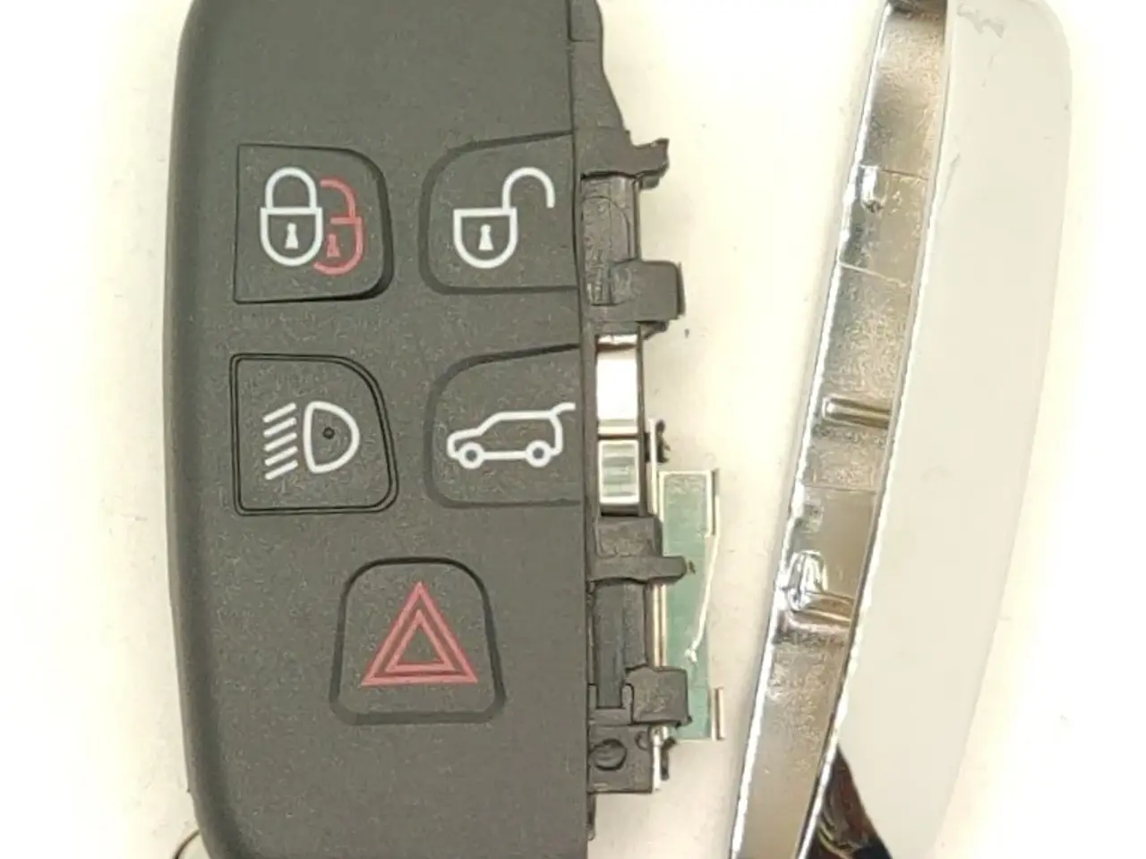 Billede 3 - Reparationssæt til Jaguar & Rover keyless / nøglefri nøgle med 1 Chrome side