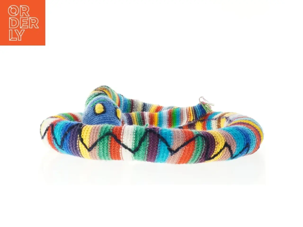 Billede 5 - Håndstrikket multifarvet hundeseng (str. 186 cm)