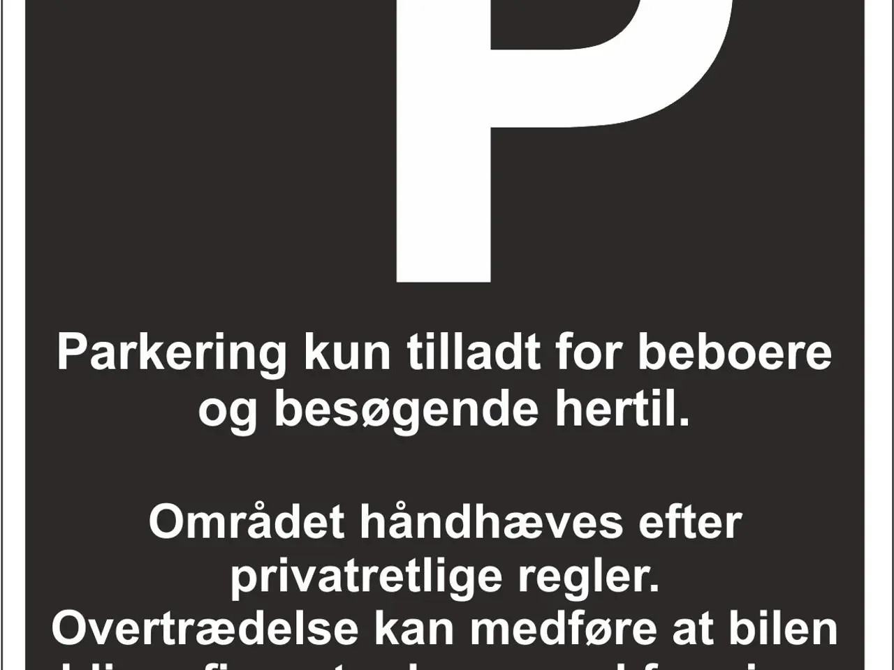 Billede 5 - Nye P-skilte med forskellige tekster
