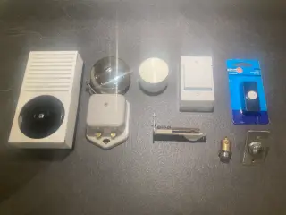 Ringeklokke, transformer, tryk, dørkontakt