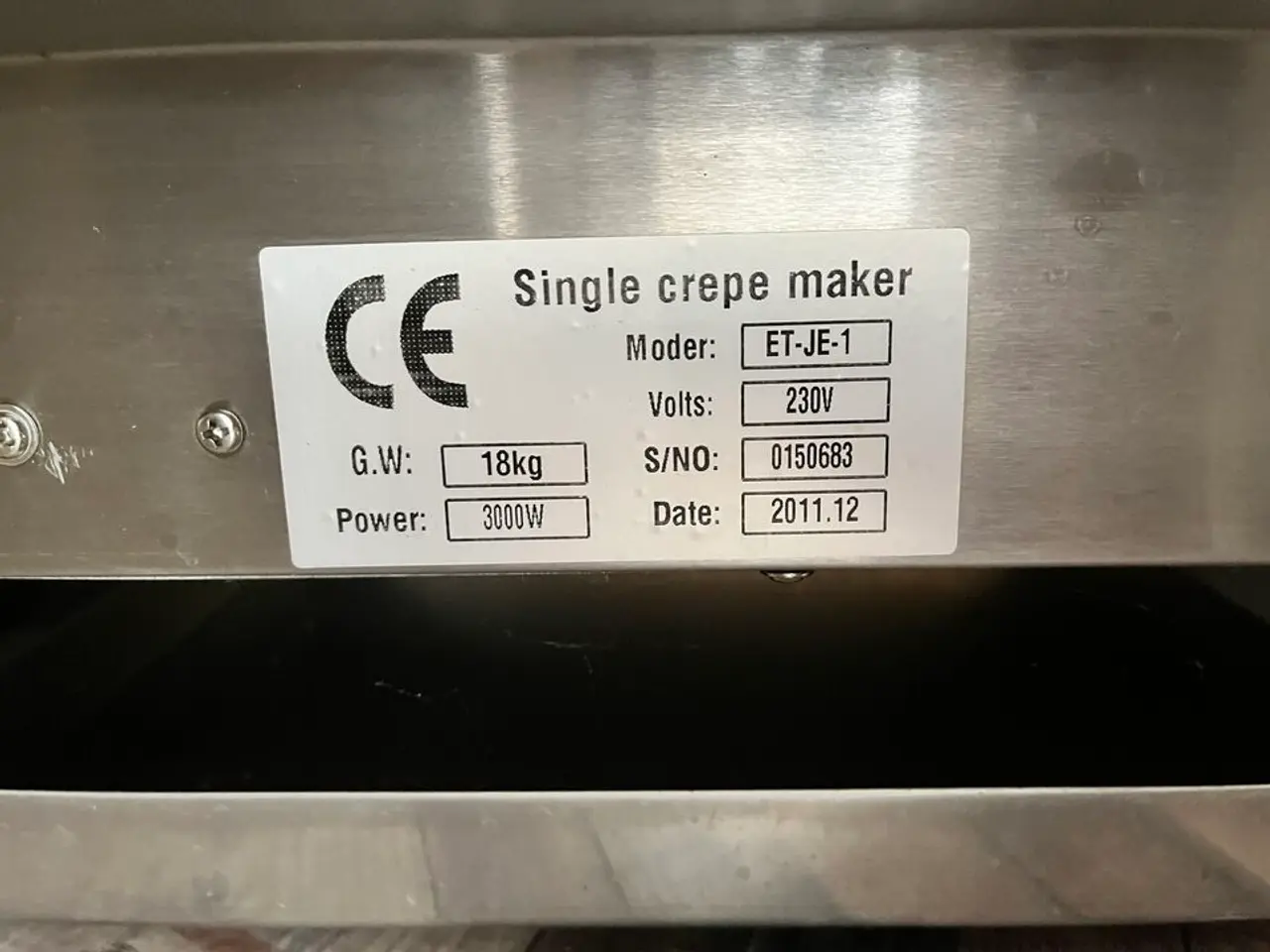 Billede 2 - Single crepe maker ET-JE-1