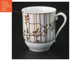 Royal Copenhagen krus med fuglemotiv Ø8,5 cm fra Royal Copenhagen (str. Ø 8,5 cm længde 10 cm)