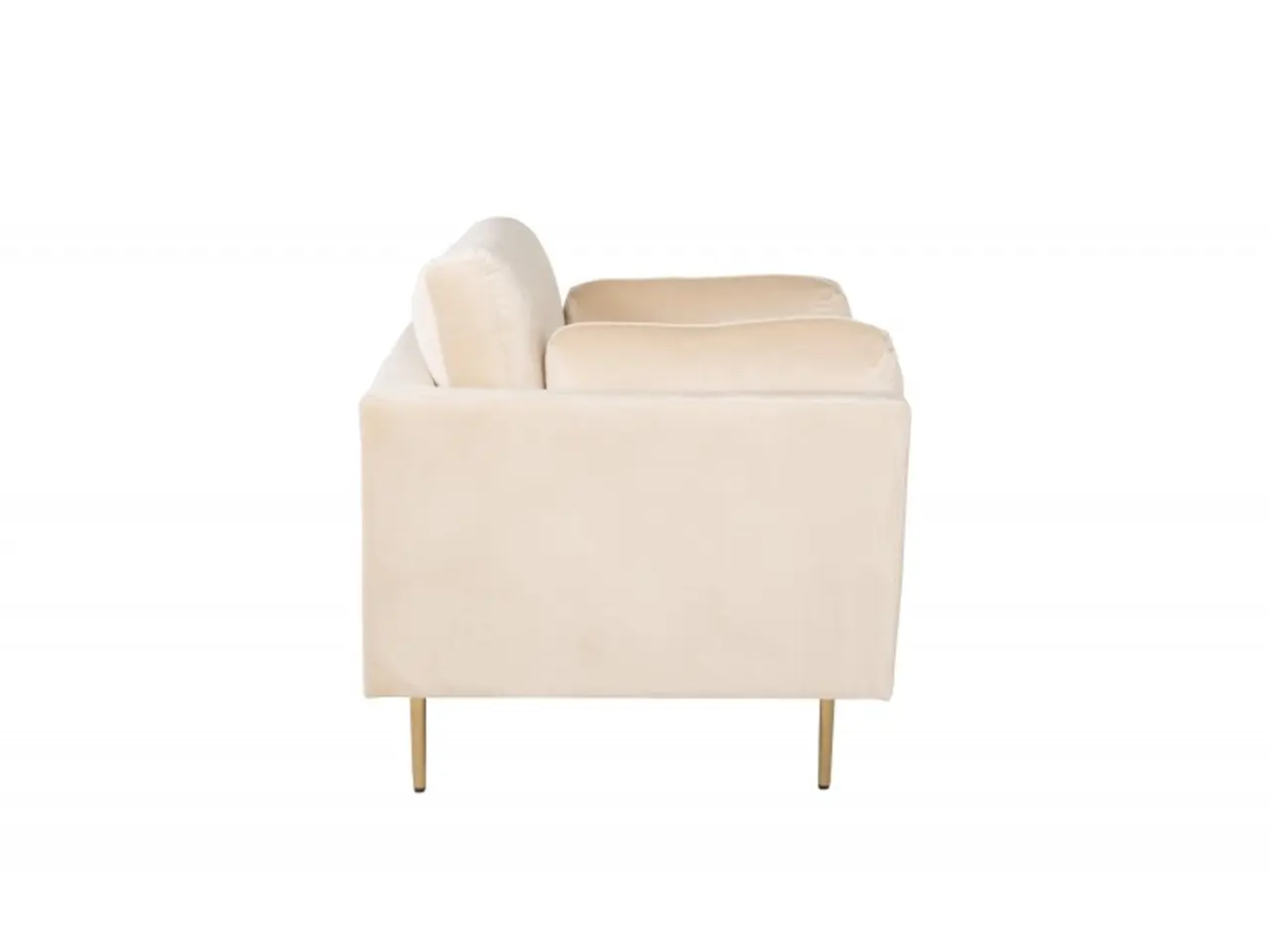 Billede 3 - Boom Lænestol - Messing og Lys beige