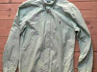 Lysegrøn/mintgrøn Ralph Lauren langærmede skjorte