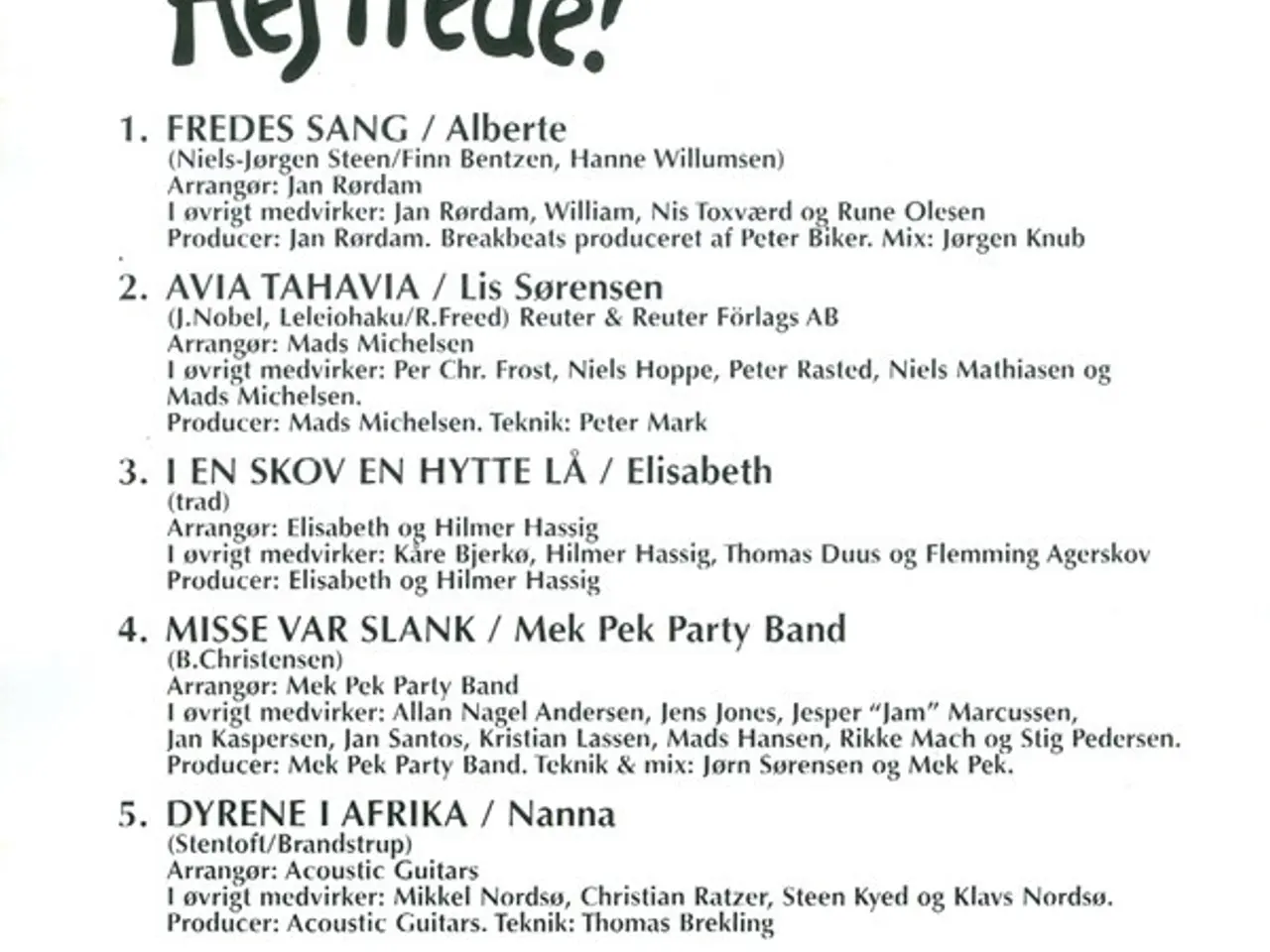 Billede 5 - Diverse kunstnere – Hej Frede! – CD