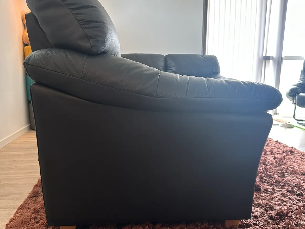 Billede 8 - Sofasæt i læder sort