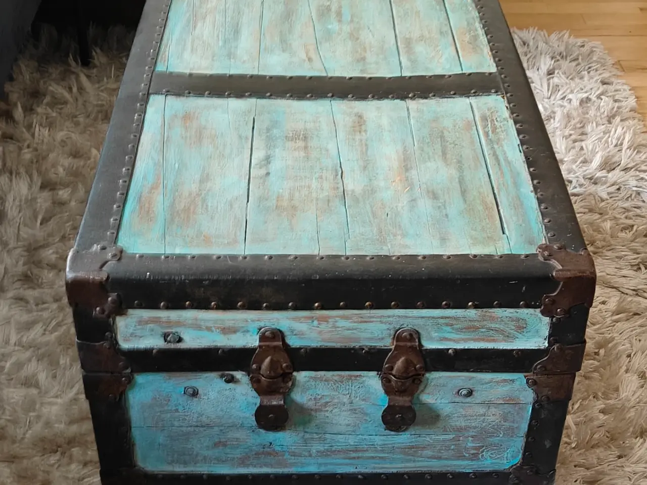 Billede 3 - Charmerende vintage kiste / sofabord med opbevarin